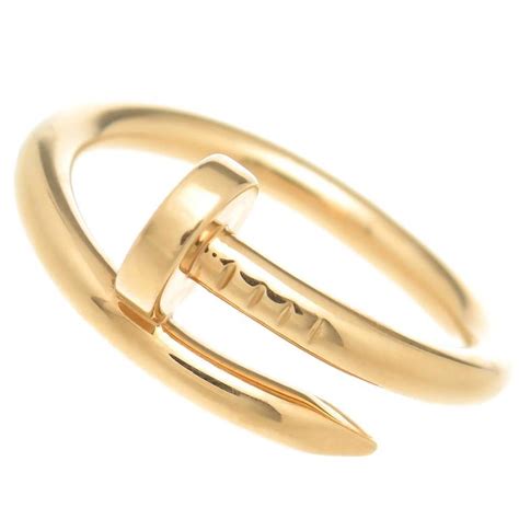 gold nail ring cartier